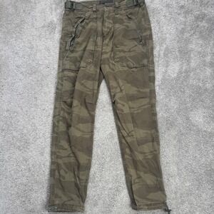 Vintage Abercrombie & Fitch 26x30 Camouflage Paratrooper Pants Y2K Slim Straight